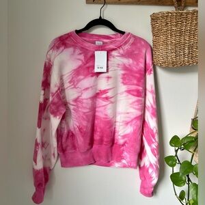 Tye dye pink sweatshirt